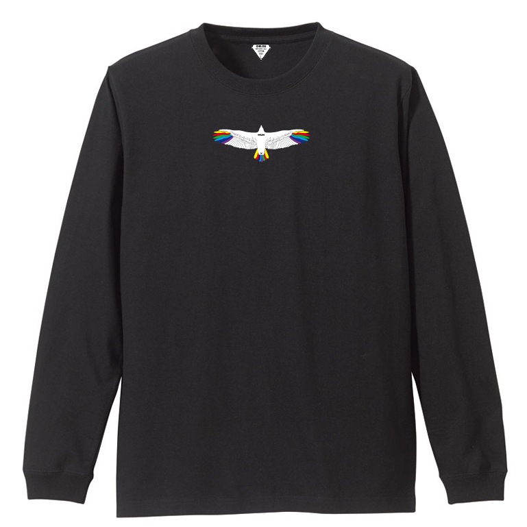 Rainbow Eagle T-shirt Black