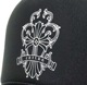 Design Cross Rhinestone cap Black