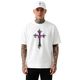 metallic cross T-shirt white