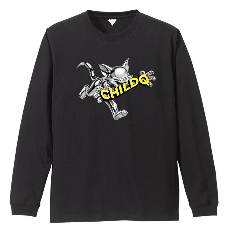 Metallic CAT T-shirt Black
