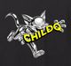 Metallic CAT T-shirt Black