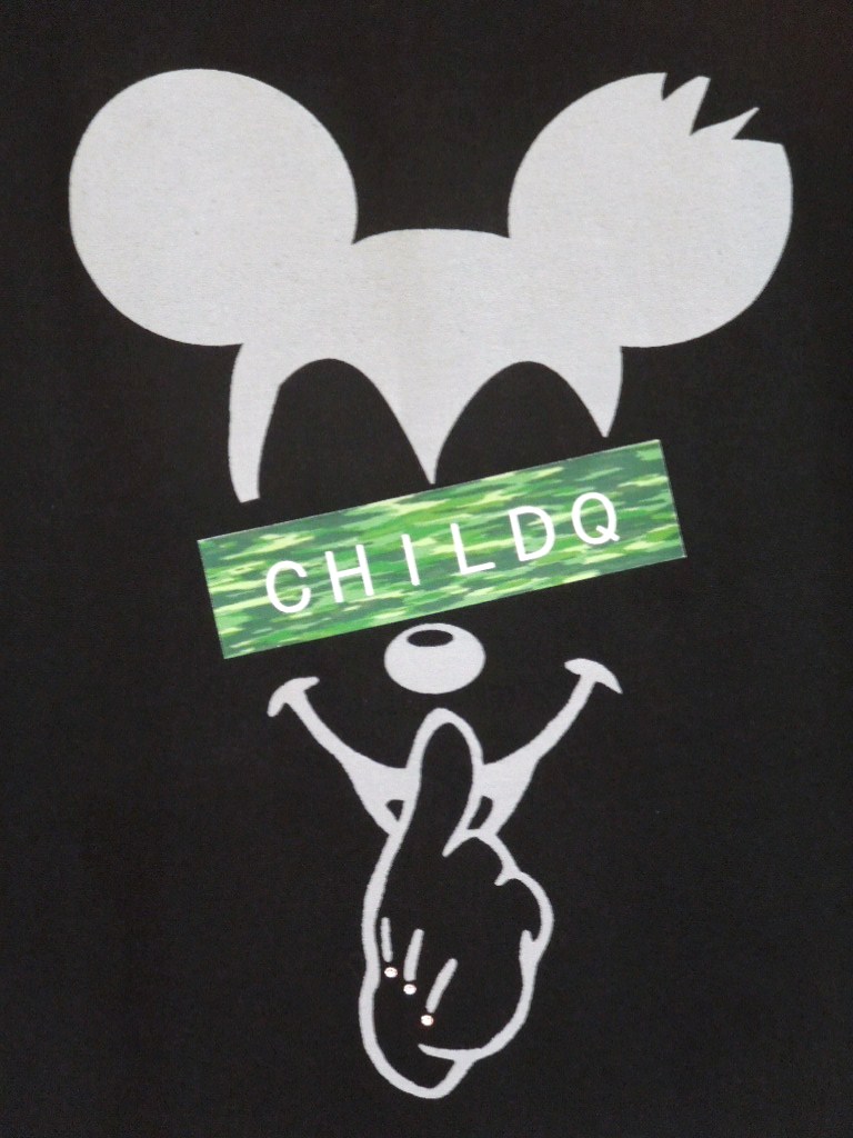 Secret Mouse Camouflage Long T-shirt Black