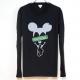 Secret Mouse Camouflage Long T-shirt Black
