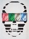 Skull Tattoo Girl NO.24 Long T-shirt White