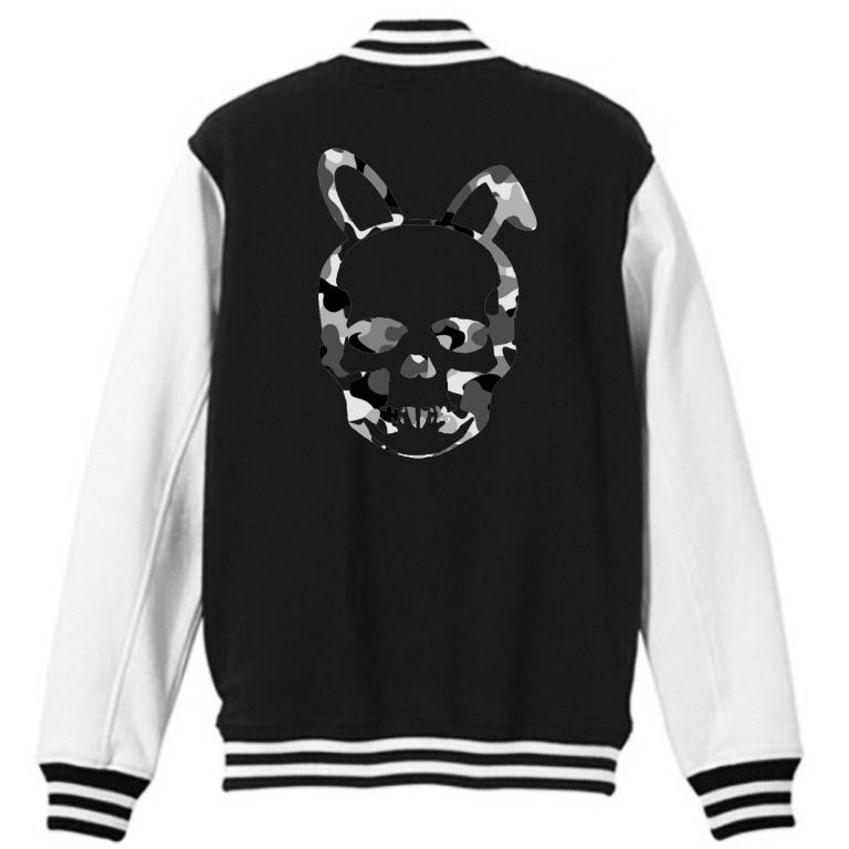 �ڿ��̸����ʡ�Skull Bunny Camouflage Stadium Jacket Black
