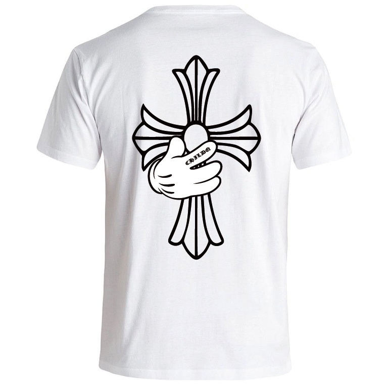 Cross hand T-shirt white