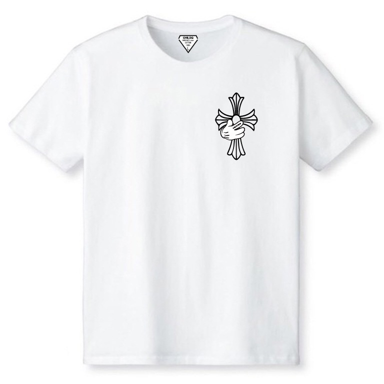 Cross hand T-shirt white