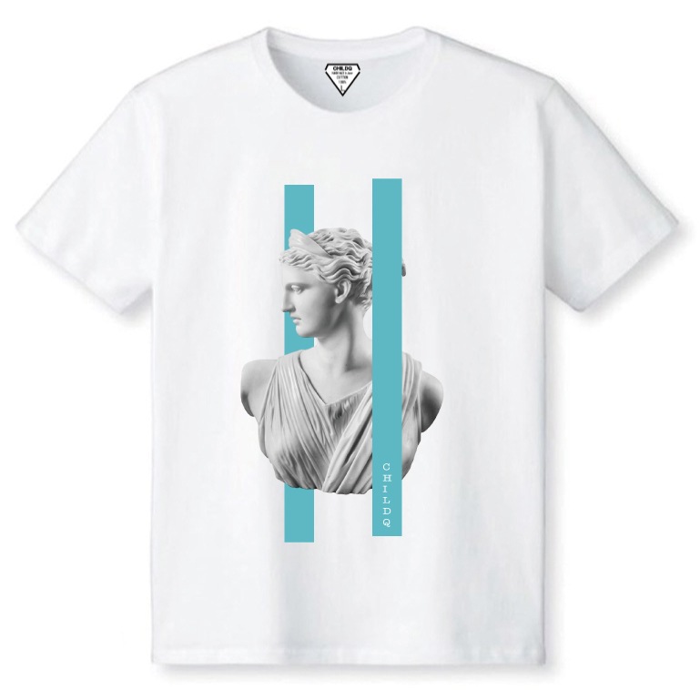Artemis Bronze TF color Line T-shirt White