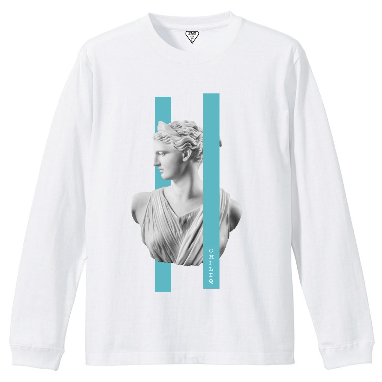 Artemis Bronze TF color Line T-shirt White