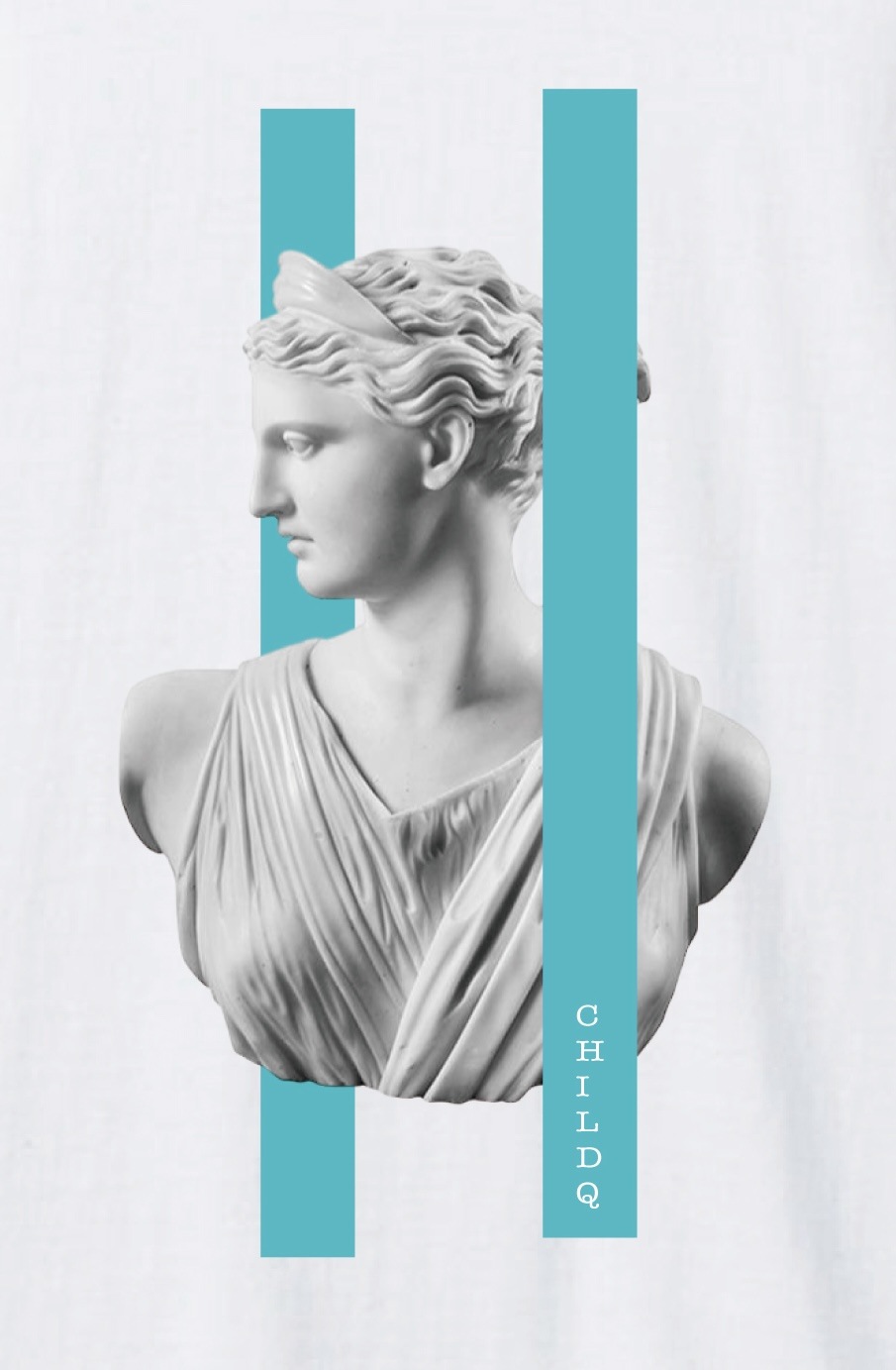 Artemis Bronze TF color Line T-shirt White