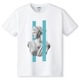 Artemis Bronze TF color Line T-shirt White