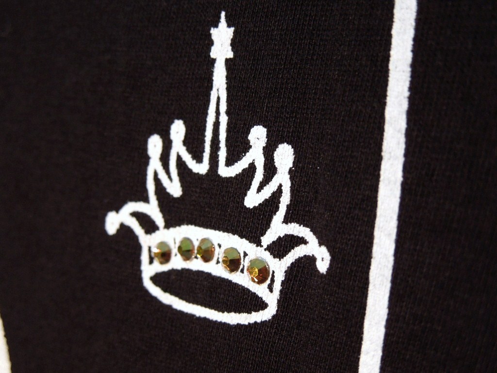Joker Casino Swarovski��Long T-shirt Black