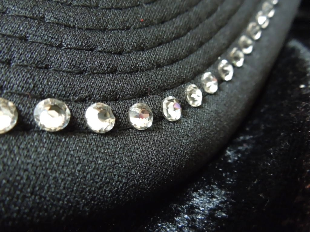 Parody Melting Swarovski Full Custom Cap Black