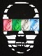 Skull Tattoo Girl NO.24 Long T-shirt Black