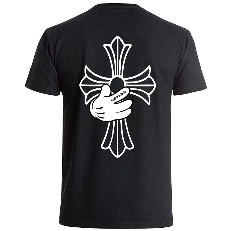 Cross hand T-shirt Black