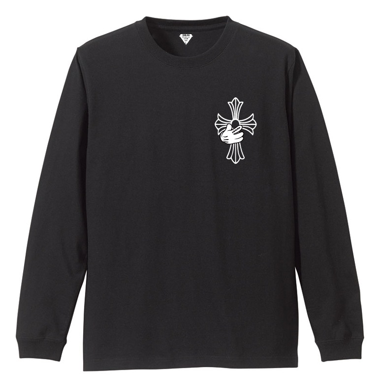 Cross hand T-shirt Black