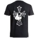 Cross hand T-shirt Black