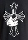 Cross hand T-shirt Black