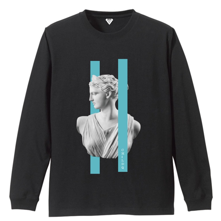 Artemis Bronze TF color Line T-shirt Black