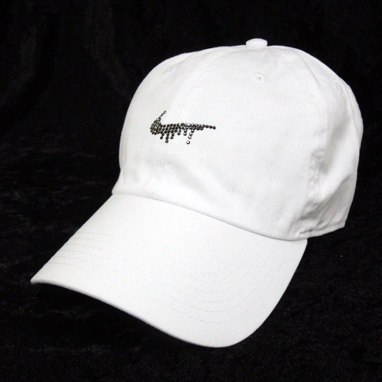 Parody Melt Mark Swarovski Cotton Low Cap White