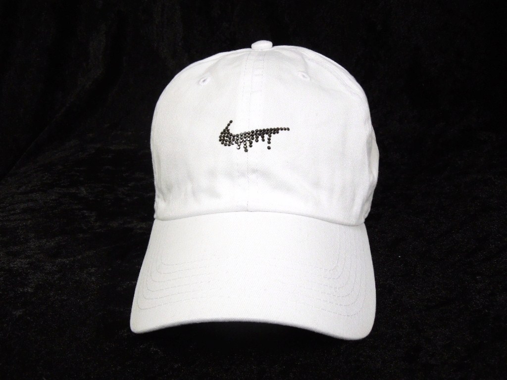 Parody Melt Mark Swarovski Cotton Low Cap White
