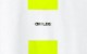 Lime Yellow Line T-shirt White