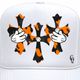 Three cross Crystal Camouflage Orange cap white
