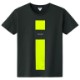 Lime Yellow Line T-shirt Black