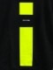 Lime Yellow Line T-shirt Black