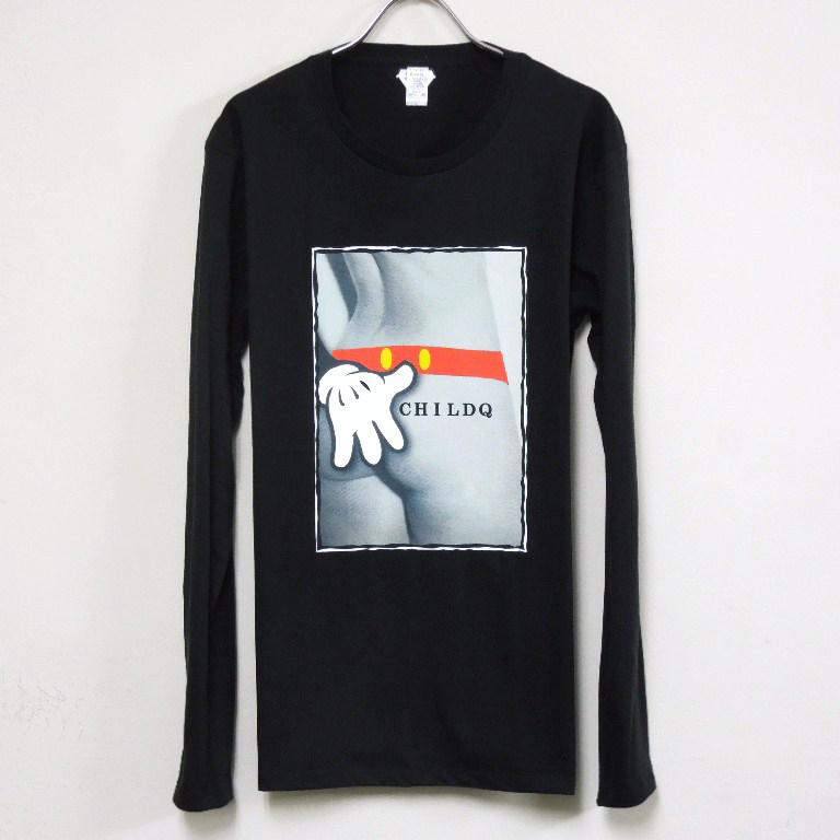 Hip Girl Touch Long T Shirt Black