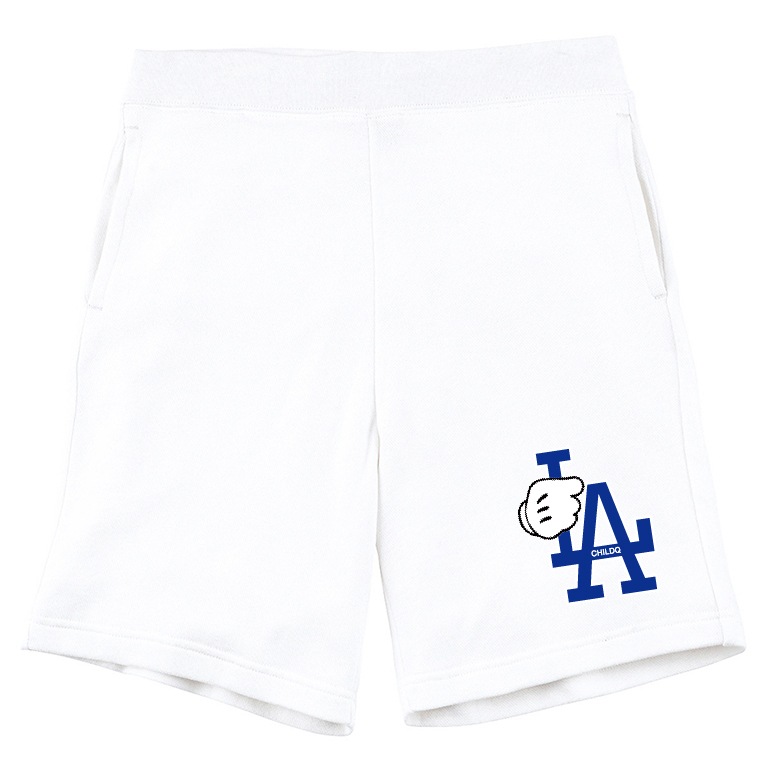 LA hand half pants white
