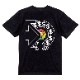 Flower style T-shirt Black