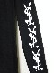Parody Melting Sleeve Print No3 Long T Shirt Black