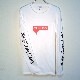 Parody Melting Sleeve Print No3 Long T Shirt White