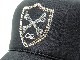 Emblem Cross Bone Swarovski Cap lack