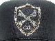 Emblem Cross Bone Swarovski Cap lack