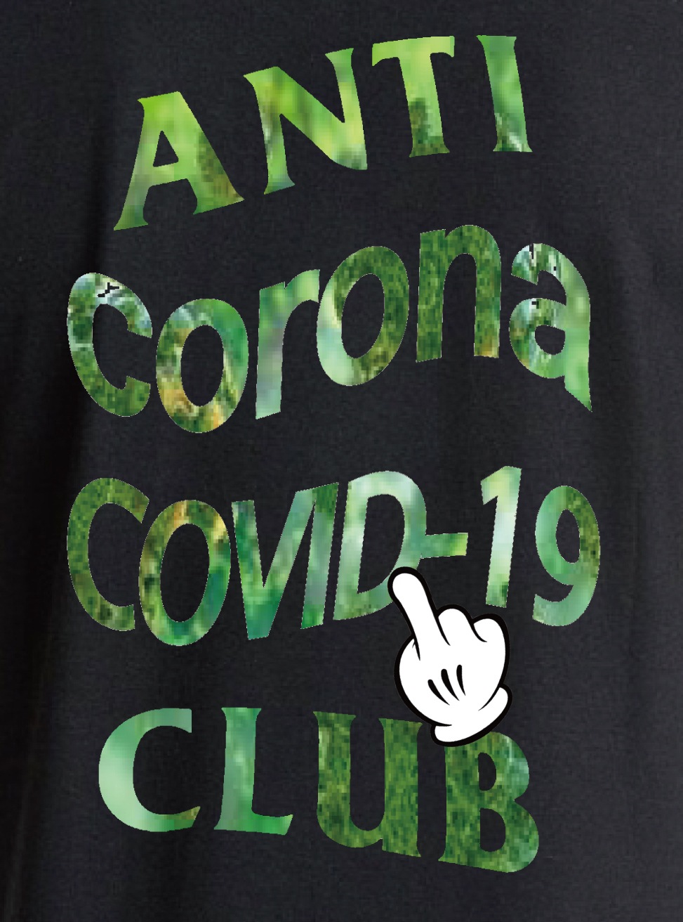 ANTI COVID-19 T-shirt Black