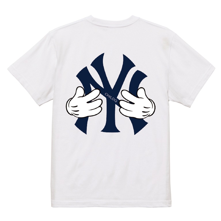 NY hand T-shirt white