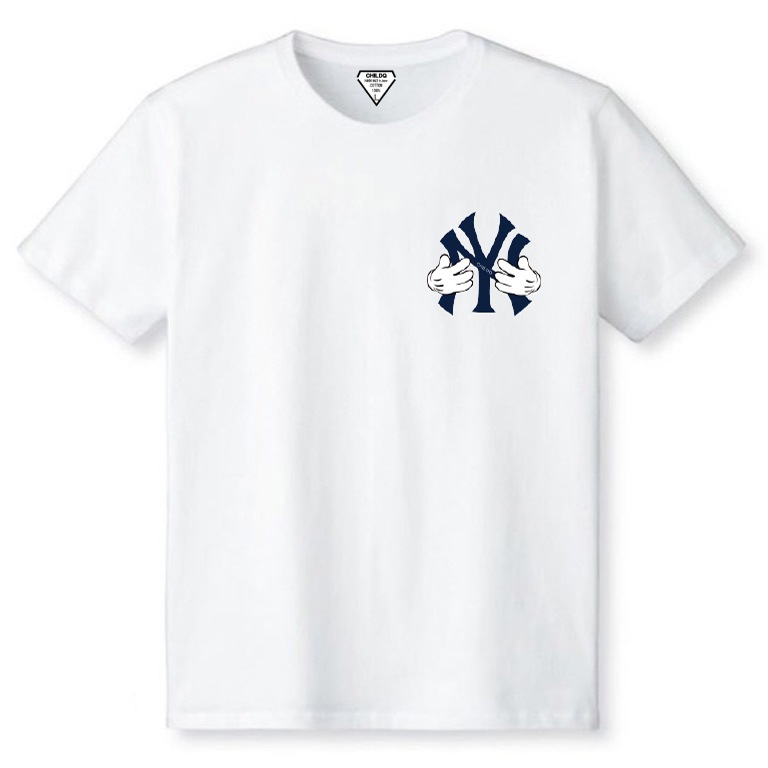 NY hand T-shirt white