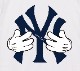 NY hand T-shirt white