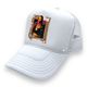 Gangster Mona crystal cap white