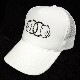 Parody double handed Swarovski cap white