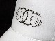 Parody double handed Swarovski cap white