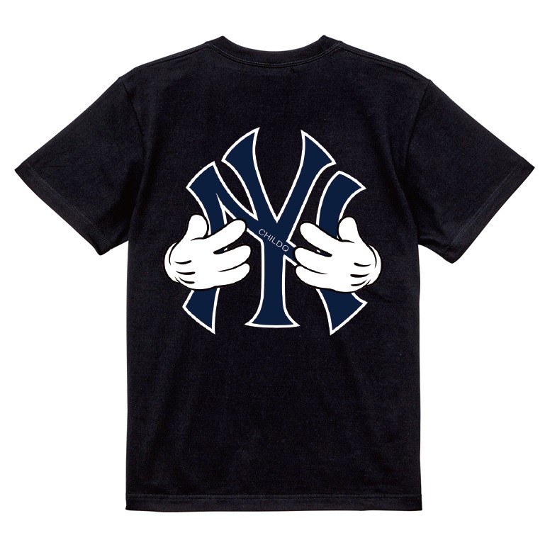 NY hand T-shirt Black