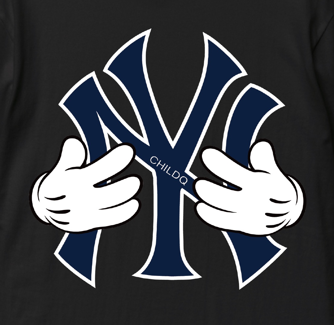 NY hand T-shirt Black