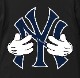 NY hand T-shirt Black
