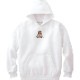 Triangle flower hoodie white