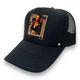 Gangster Mona crystal cap Black