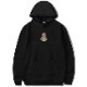 Triangle flower hoodie Black