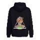 Triangle flower hoodie Black